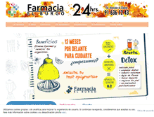 Tablet Screenshot of farmaciaelburgo.com